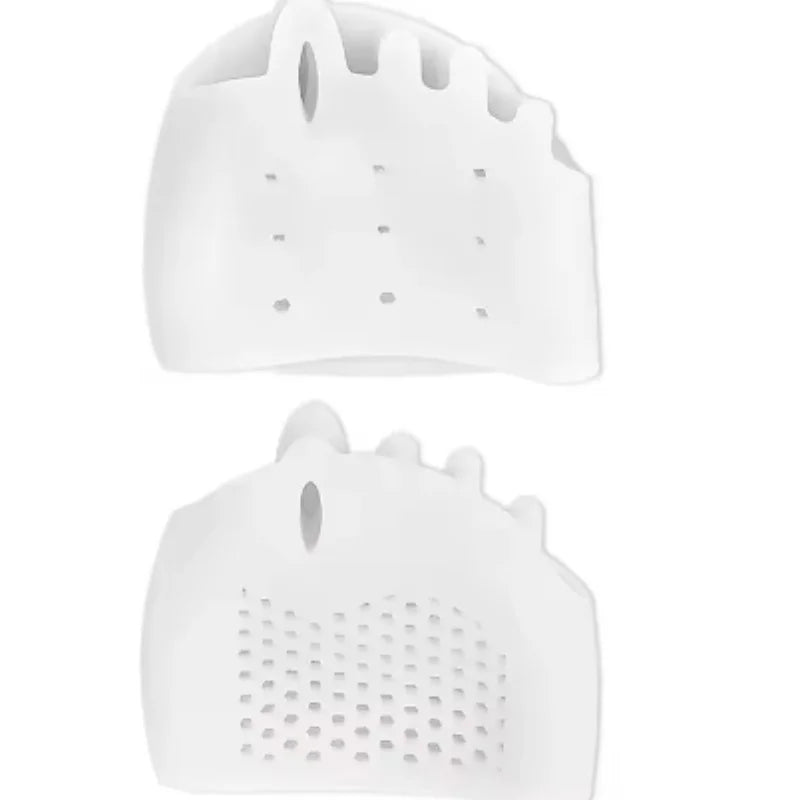 1 Pair of Gel Toe Protectors for the Forefoot, Featuring Breathable Honeycomb Design, Soft Silicone Socks, Specially Designed for Comfort, Suitable for Both Men and Women.