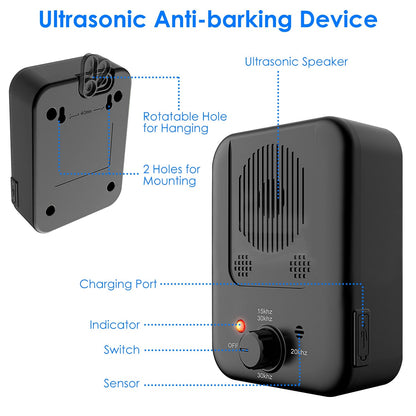 Ultrasonic anti Barking Device Dog Bark Control Barking Deterrent Barking Stop