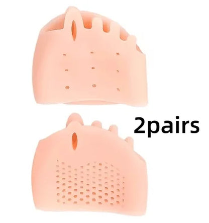 1 Pair of Gel Toe Protectors for the Forefoot, Featuring Breathable Honeycomb Design, Soft Silicone Socks, Specially Designed for Comfort, Suitable for Both Men and Women.