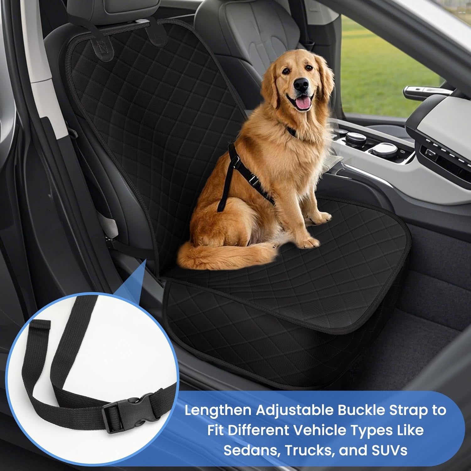 Dog Car Seat Covers, Waterproof Front Seat Cover