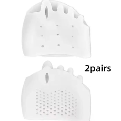 1 Pair of Gel Toe Protectors for the Forefoot, Featuring Breathable Honeycomb Design, Soft Silicone Socks, Specially Designed for Comfort, Suitable for Both Men and Women.