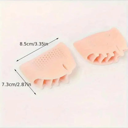 1 Pair of Gel Toe Protectors for the Forefoot, Featuring Breathable Honeycomb Design, Soft Silicone Socks, Specially Designed for Comfort, Suitable for Both Men and Women.