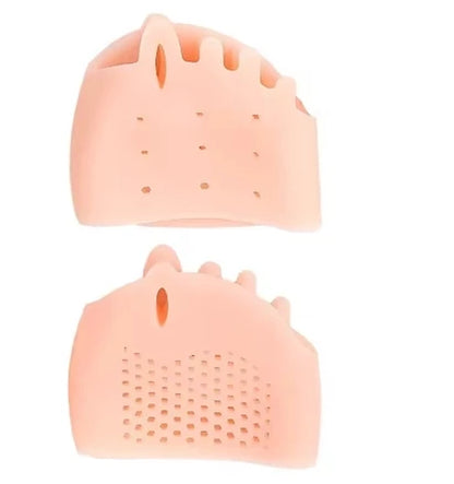 1 Pair of Gel Toe Protectors for the Forefoot, Featuring Breathable Honeycomb Design, Soft Silicone Socks, Specially Designed for Comfort, Suitable for Both Men and Women.